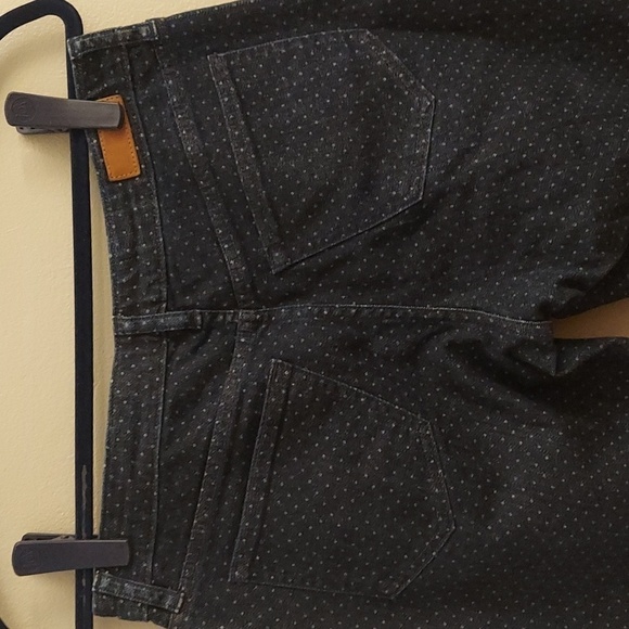 LANDS END Mid Rise Straight Leg Polka Dot Jeans - Picture 9 of 13